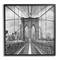 Stupell Industries Brooklyn Bridge Black White Industrial Landscape City Architecture Framed Wall Art